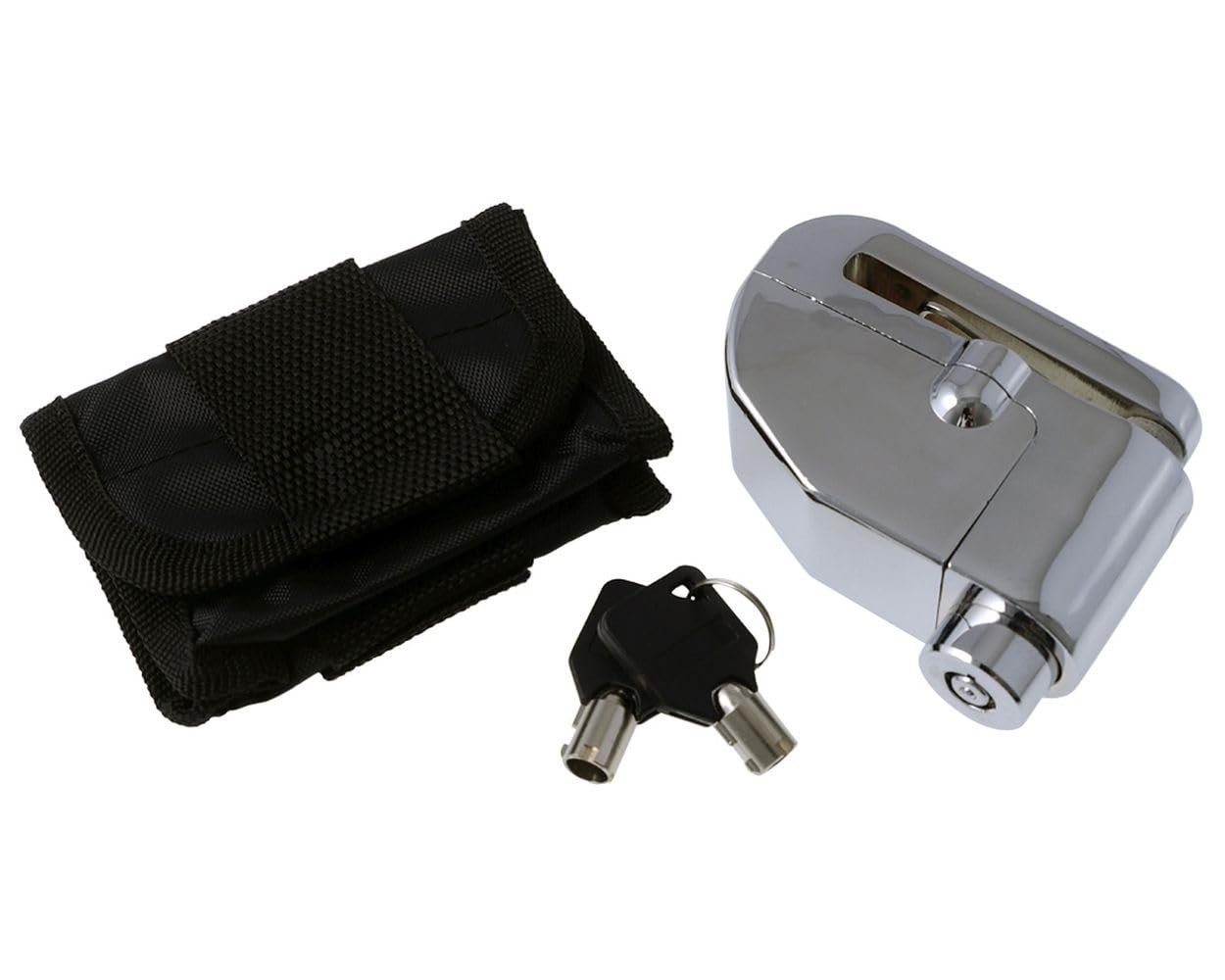 RMS Blokada tarczy hamulcowej Sonoro Pin 6 mm chrom Disc Lock z alarmem Pin 6 mm Chrome