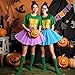 FONYFA for TMNT Costume Set, Halloween Tutu Skirts Women Shirt for TMNT Costume for Funny Halloween Christmas