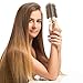 Ndure Beauty Hair Brush for Blow Drying, Curling & Straightening - Ceramic & Ionic Boar Bristles Barrel Brush with 4 Clips Included