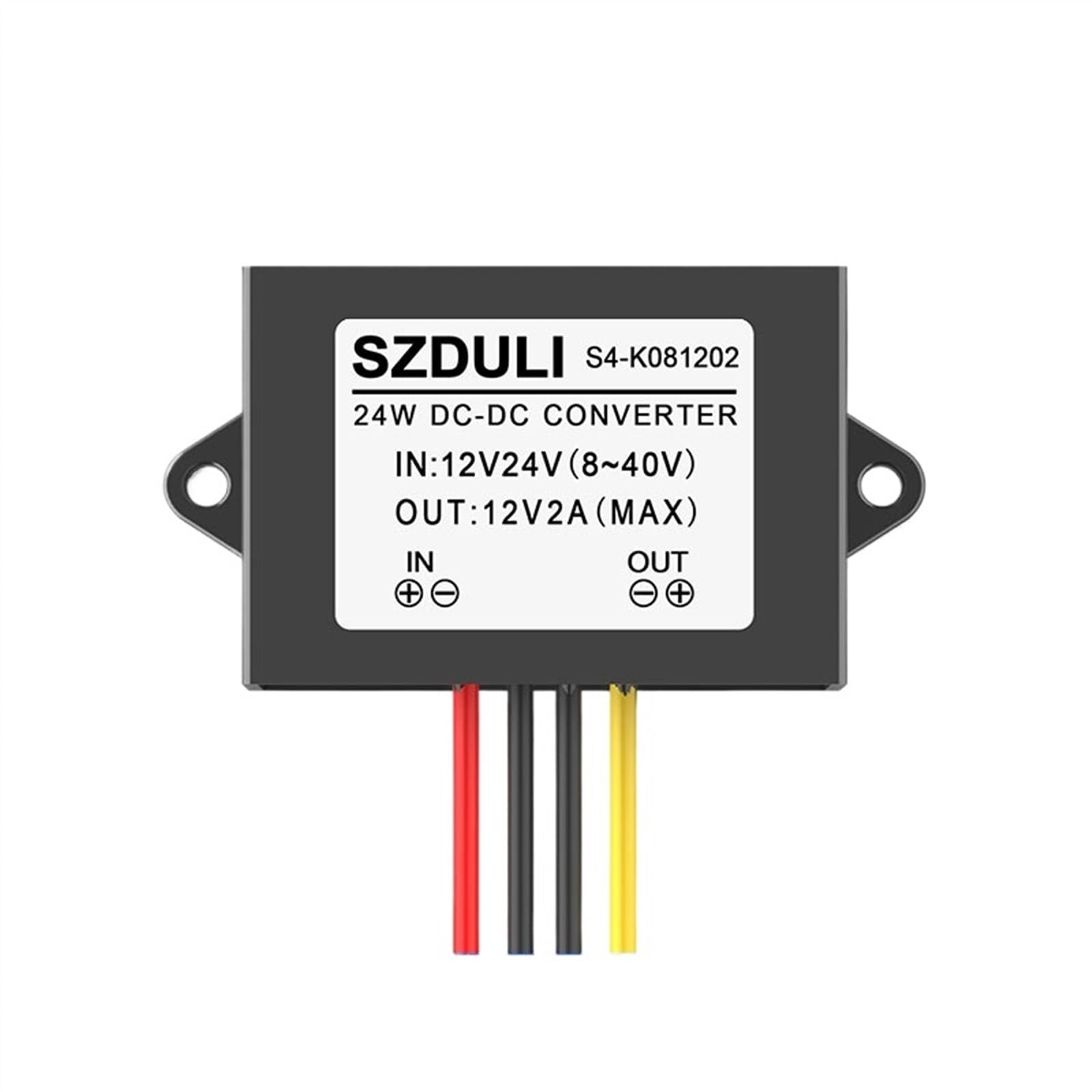 MGIMGFKZD 8-40V to 12V 1A 3A 5A 8A 10A 15A 20A 25A DC Power Converter 12V24V to 12V Buck-Boost Power Module(8-40V to 12V 2A S4)