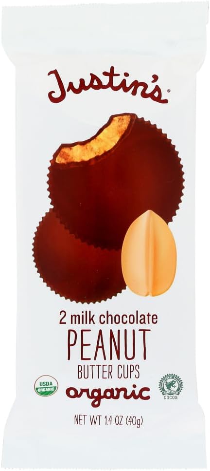 Justin`S Milk Chocolate P/Butter Milk Cups 1.4 Oz (Pack of 12)