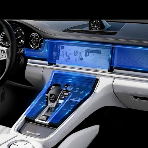 Film protection auto Porsche Panamera anti-rayures console centrale TPU