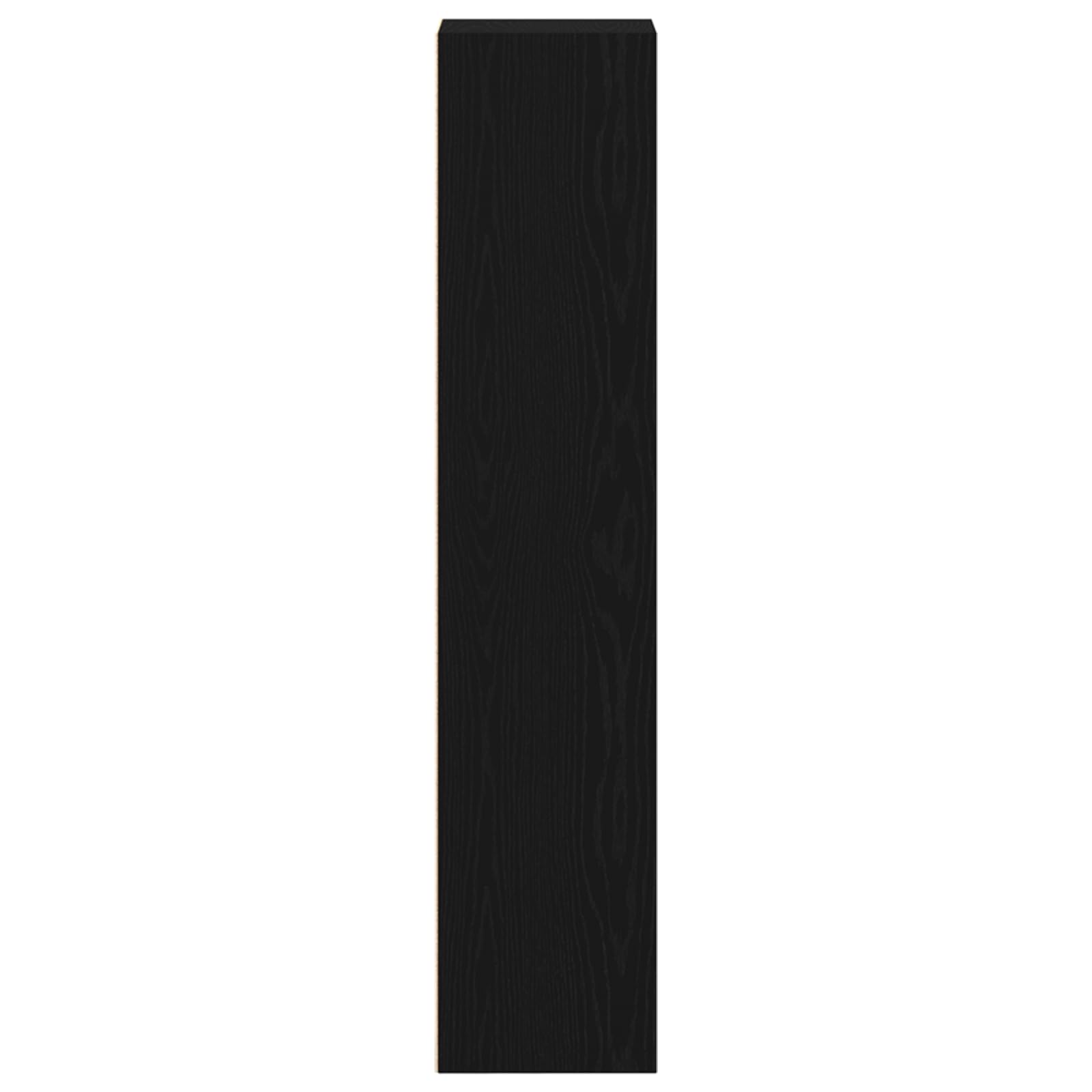 Libreria a 4 ripiani, effetto rovere nero, scaffale sottile per soggiorno e ufficio, in legno, 36 x 30 x 143 cm