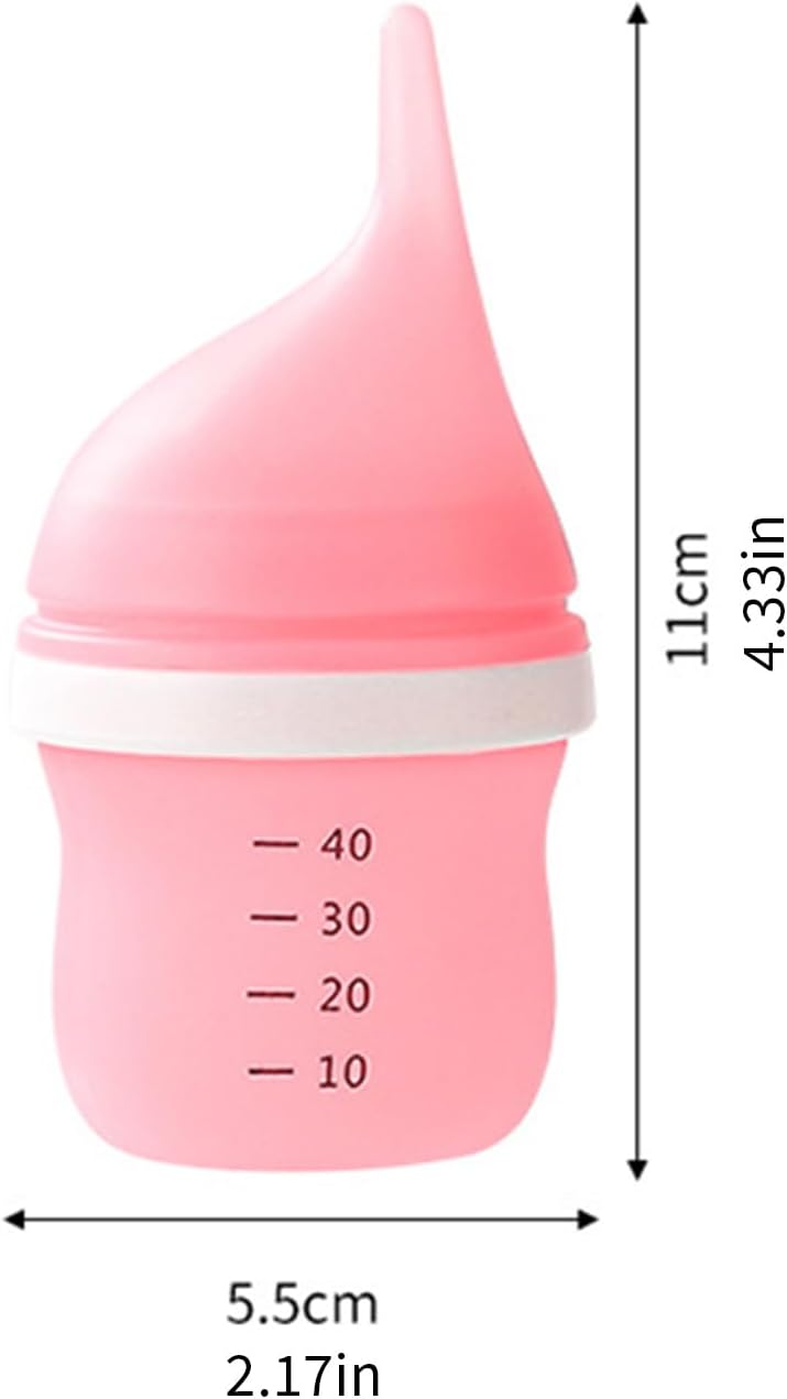 Kitten Nursing Bottle Set Food Grade Silicone Feeder for Newborns Cats with Ergonomic Grip and Multi Use Design Newborns Kitten Feeding Bottle Set