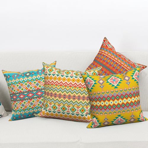 Yanutan Colorful Bohemian Throw Pillow Covers thumb #2