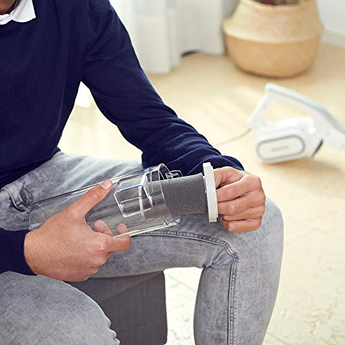 Taurus Powered Air- Aspirador vertical 3en1: aspirador escoba; aspirador de mano y aspirador con lanza; cable de 6m; potente; aspirador ciclónico sin bolsa; filtro HEPA; zapata Power Brush 600W Blanco