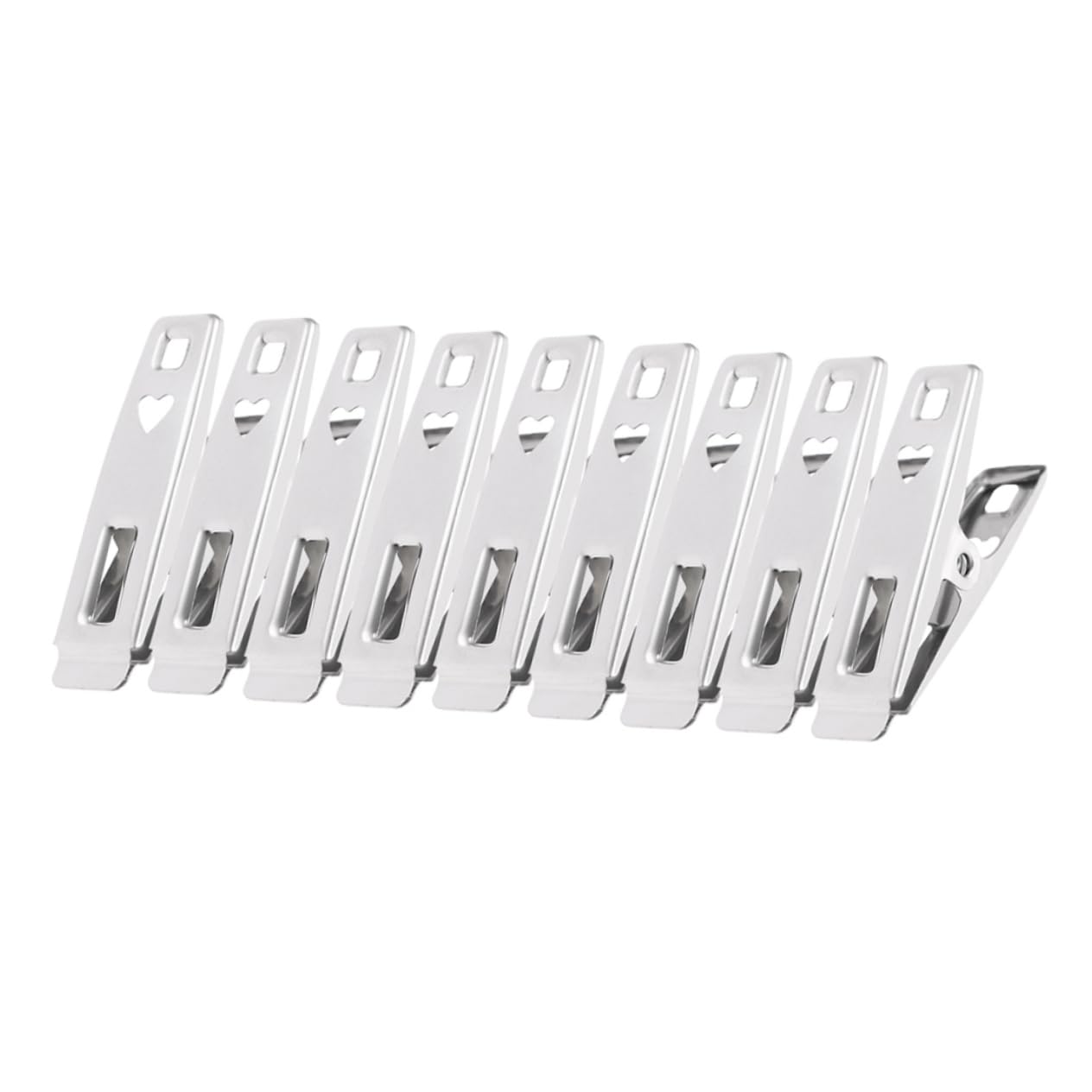 Alipis 100pezzi Mollette Acciaio Inossidabile Antivento Da Clip Multiuso Per Asciugamani e Bucato Resistente e Duratura Per Stendini e Ufficio