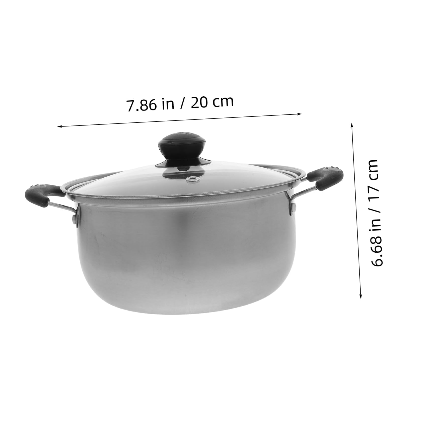 Olla Vaporera para Cocinar al Vapor de Acero Inoxidable, Olla de Sopa Profunda, Fácil de Limpiar y Compatible Tipo de Fuego