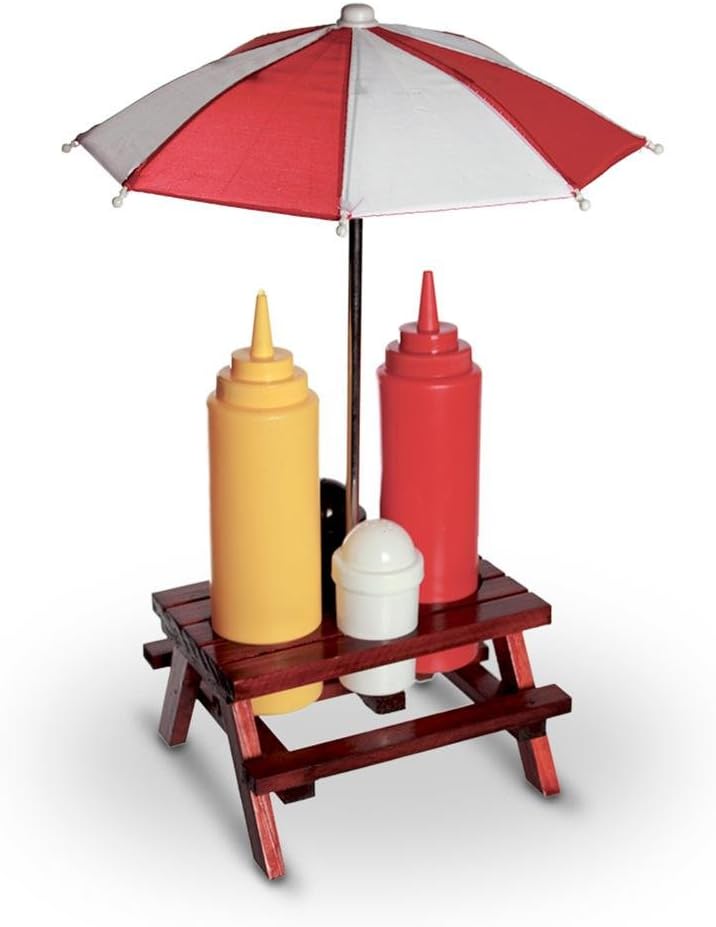 Picnic Table Condiment Set