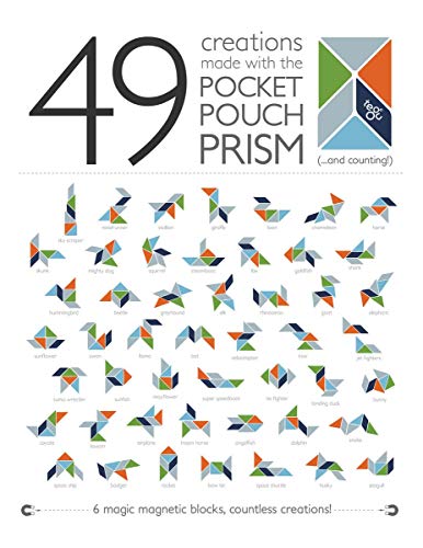 Image of 6 Piece Tegu Pocket Pouch Prism Magnetic Wooden Block Set, Natural