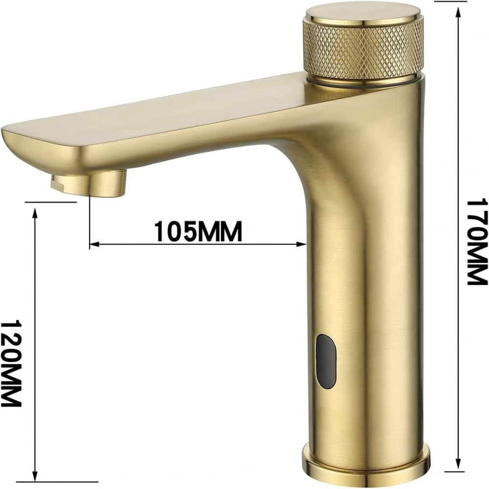 Grifo con Sensor automático, Mezclador sin Contacto para Lavabo de baño.