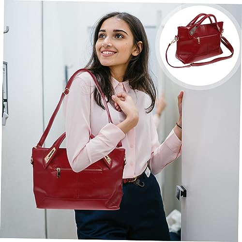 Vintage Oil Waxed Leather Women's Handbag Crossbody Bag Hobo Tote Purse3