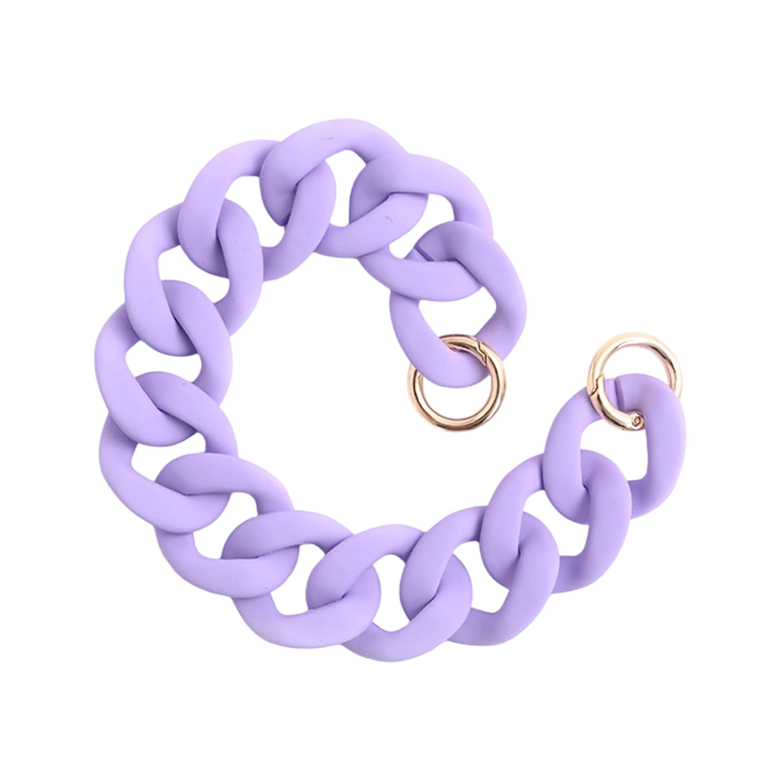 Jazuaiao Chunkys Acrylic Purse Strap Bag Chain Handle Replacement, Handbag Decoration Chain Bag Accessories Charms with Buckles Acrylic Purse Strap