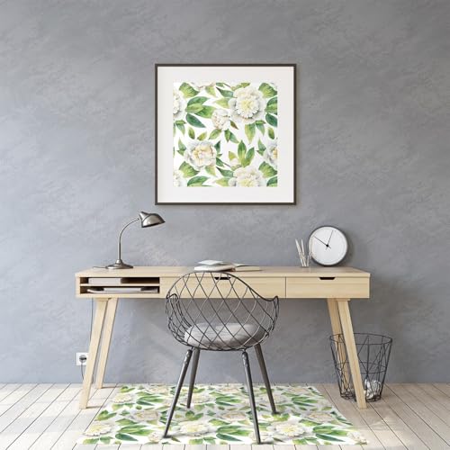 Tapis de chaise anti-dommages pour protéger le sol 140x100 cm PVC pivoine étanche - 4