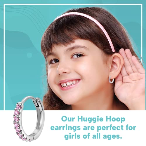 Image of Chanteur Hypoallergenic Huggie Earrings for Girls & Women - Small Hoop Design, Perfect for Teens & Kids