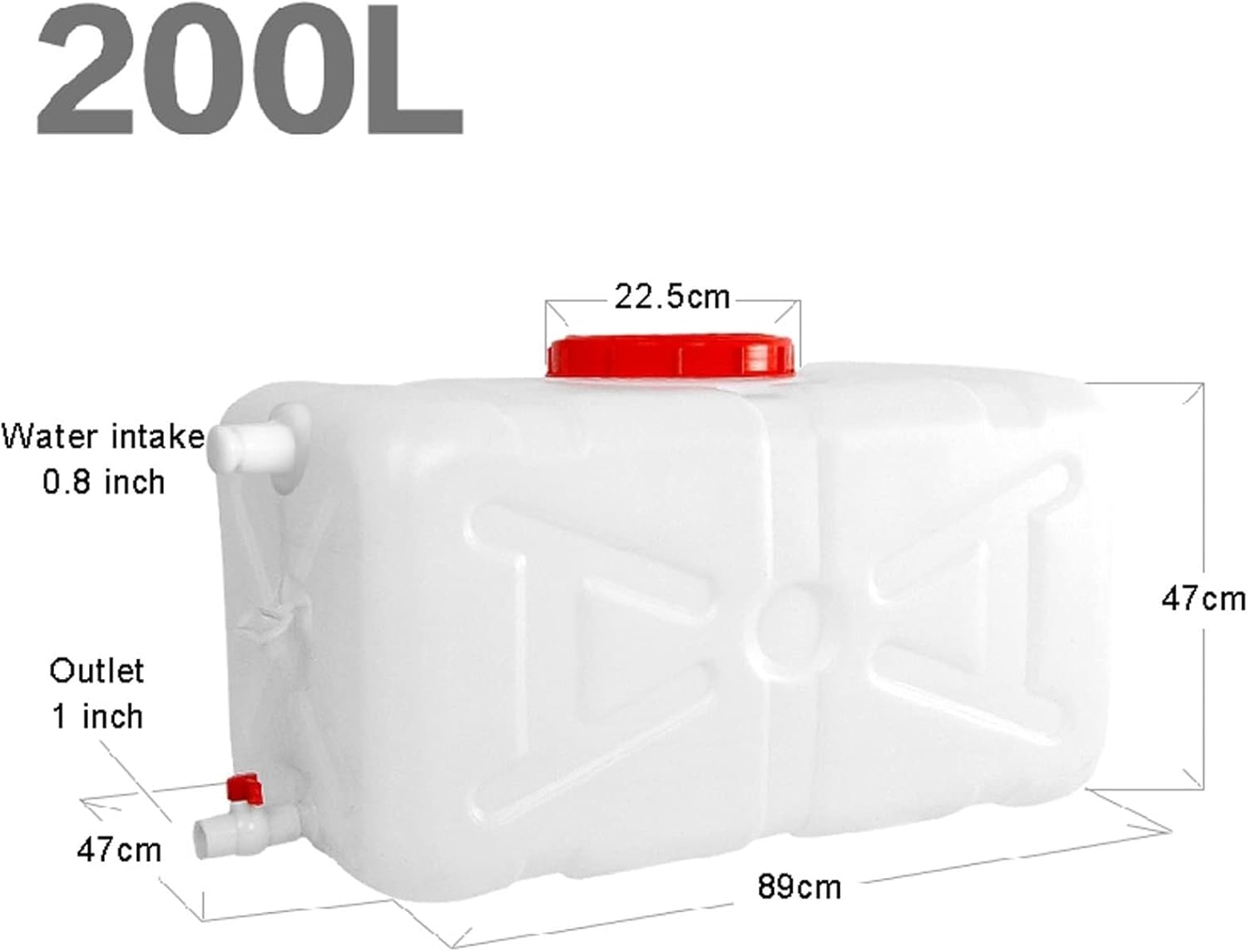 Thick Water Containers Plastic Water Tank Outdoor Rainwater Collector Car Portable Hand Bucket Camping & Hiking Water Storage Containers