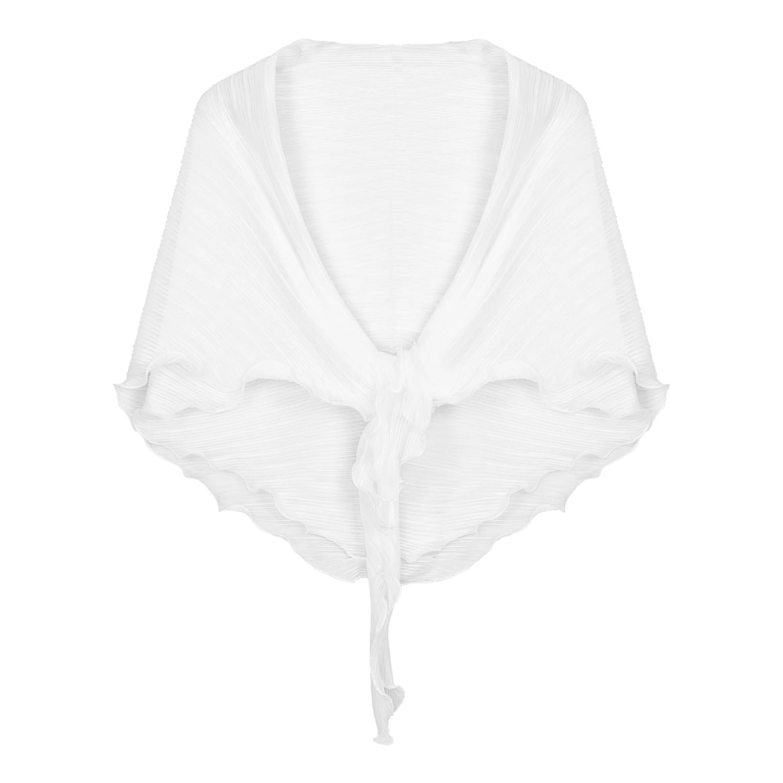 Bolero Donna Coprispalle in Chiffon da Donna, a Maniche Lunghe, con Protezione Solare, Aperto sul Davanti, Scialli in Chiffon, Bolero(Khaki)