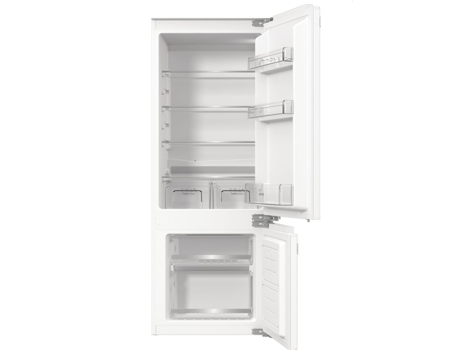 Gorenje RKI514D22 - Frigorifero da incasso con 145 nicchia/cerniera per porta fissa, classe di efficienza energetica: D/FrostLess/208 litri/display digitale della temperatura/illuminazione a