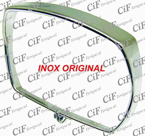  CORNICE FARO IN ACCAIO INOX CROMATA PER FANALE ANTERIORE VESPA 50 SPECIAL
