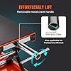 VEVOR Motorcycle Lift, 500 kg Motorcycle Scissor Lift Jack with Wide Deck & Safety Pin, 95-350 mm Center Hoist Crank Stand, Steel Scissor Jack for Street Bikes, Cruiser Bikes, Touring Motorcycles #4