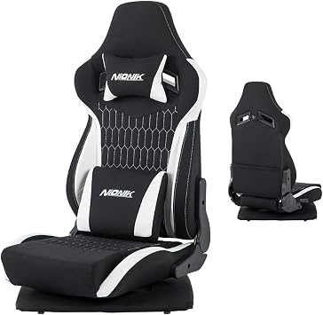 Gaming Chair, 180  Reclining, Fabric, Swivel Chair, No Armrests, Gaming Chair, Lumbar Support, 360  Rotating Seat, High Back, Black