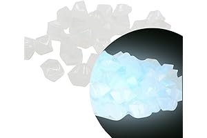 200PCS Glow In The Dark Rocks Fish Tank Luminous Pebbles