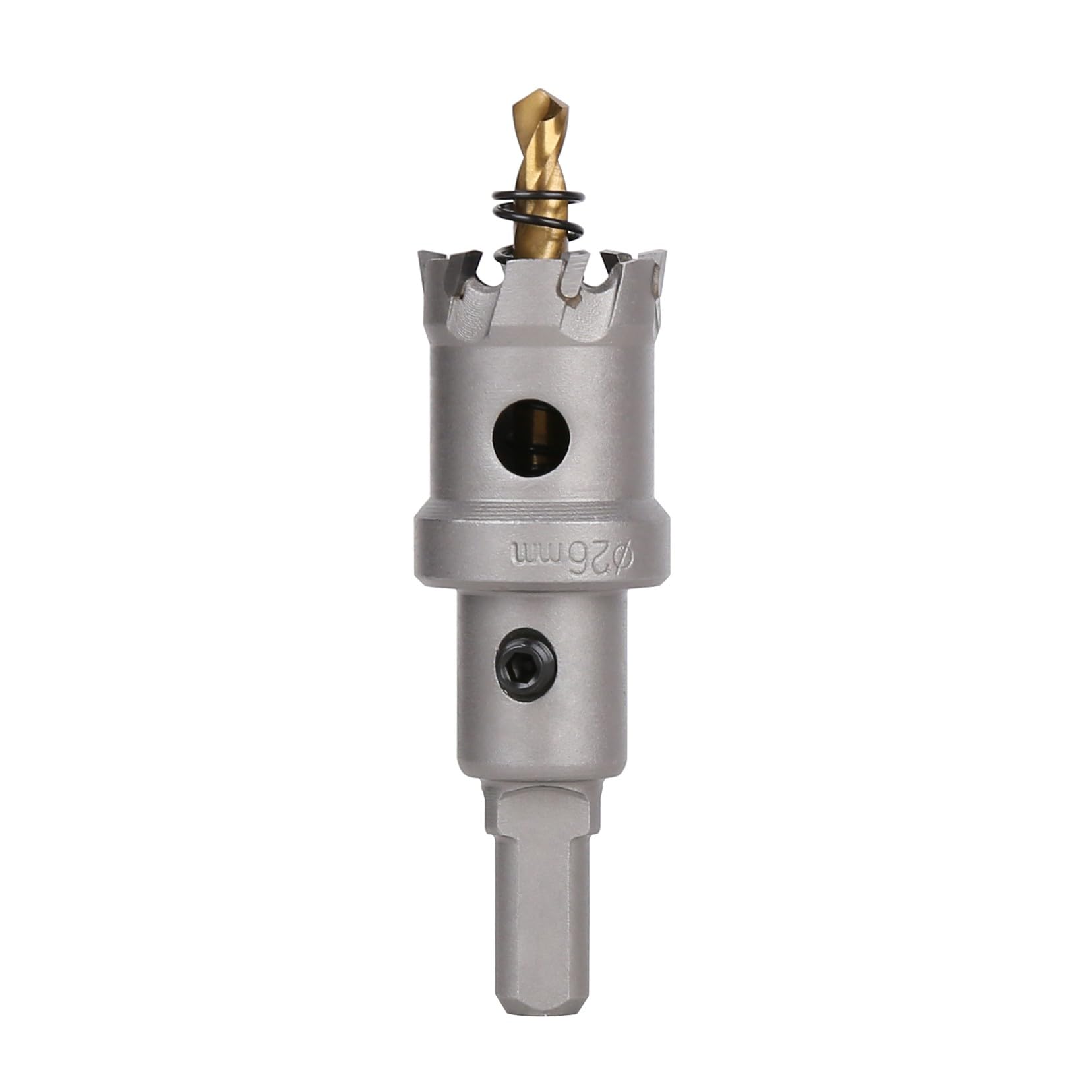 Vearter TCT Hole Saw, 26mm Carbide Bit with Pilot Drill, Cutter for Hard Metal, Stainless Steel, Mild Steel, Aluminium Alloy, Copper, Iron, Plastic and Fiberglass โ image 1