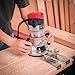 11-Amp 2 HP Fixed-Base Wood Router with Edge Guide, 1/2-Inch, 3/8-Inch and 1/4-Inch Collets and Carrying Bag