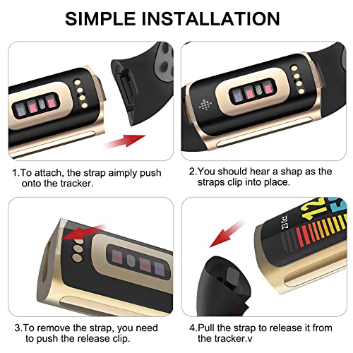 Dumgeo Cinturino per Fitbit Charge 5, Cinturino di...