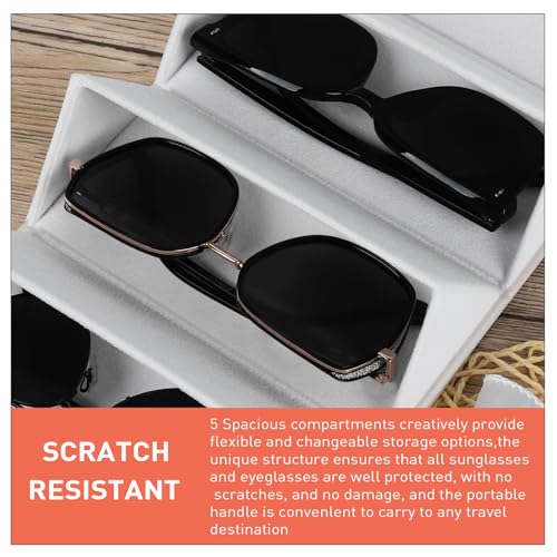 Image of Travel Sunglasses Organizer, Sunglasses Travel Case for Multiple Pairs, Multiple Travel Case for Women, Men