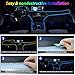 Car Led Strip Lights,Interior Lights,Ambient Lighting Kit With RGB 16 Million Colors Fiber Optics&Music Sync Rhythm,USB Neon Light Accessories for Center Console&Dashboard,Upgraded Version