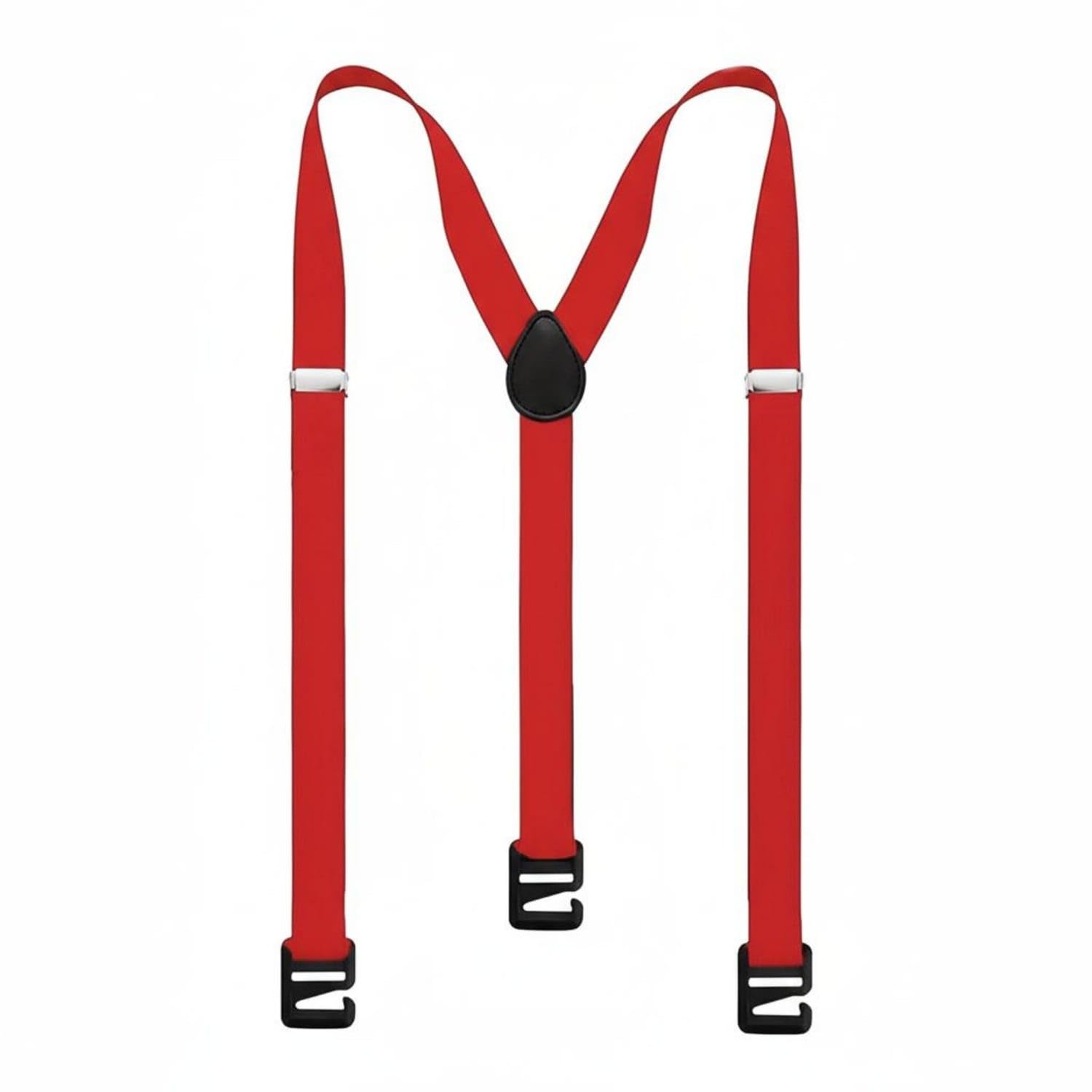 MYADDICTION Invisible Design Belt Loop Hook Suspenders Vintage Design Adjustable Elastic Suspenders Adjustable Elastic Braces for Hiking, Skiing, Outdoor, Red-image-39