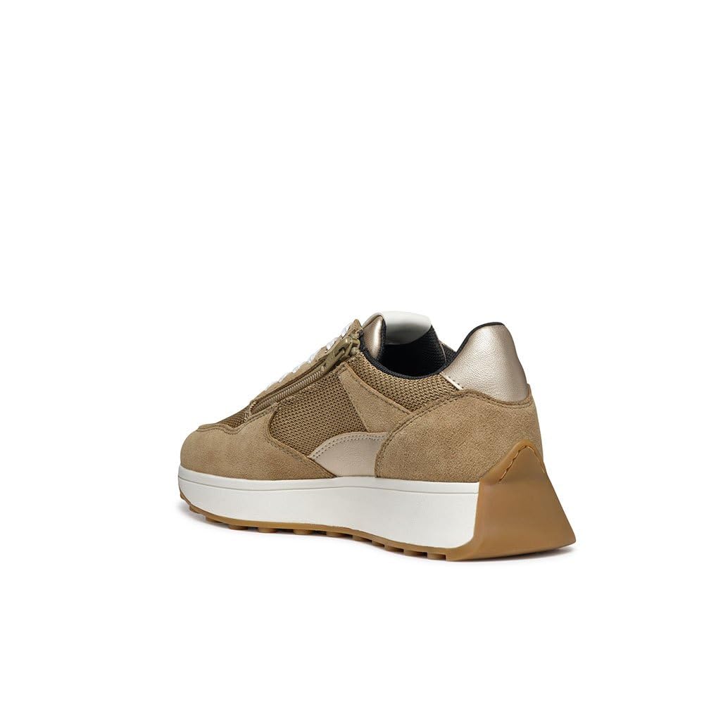 Geox Women's D Amabel B Trainers, Taupe, 7.5 UK