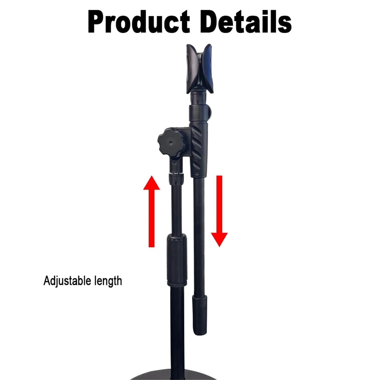 Supporto for microfono da tavolo con base e braccio for audio