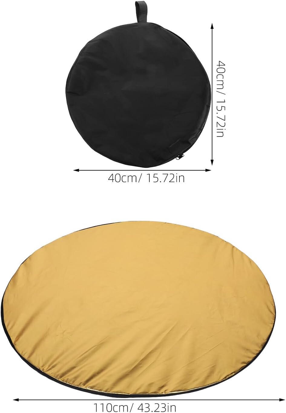 Photography Reflector Diffuser Portable 5 in 1 Foldable 110cm