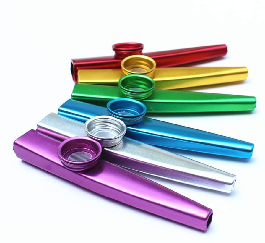 1pc Random Color Metal Musical Instruments Flutes Diaphragm Mouth Musical Instruments Good Companion for Guitar