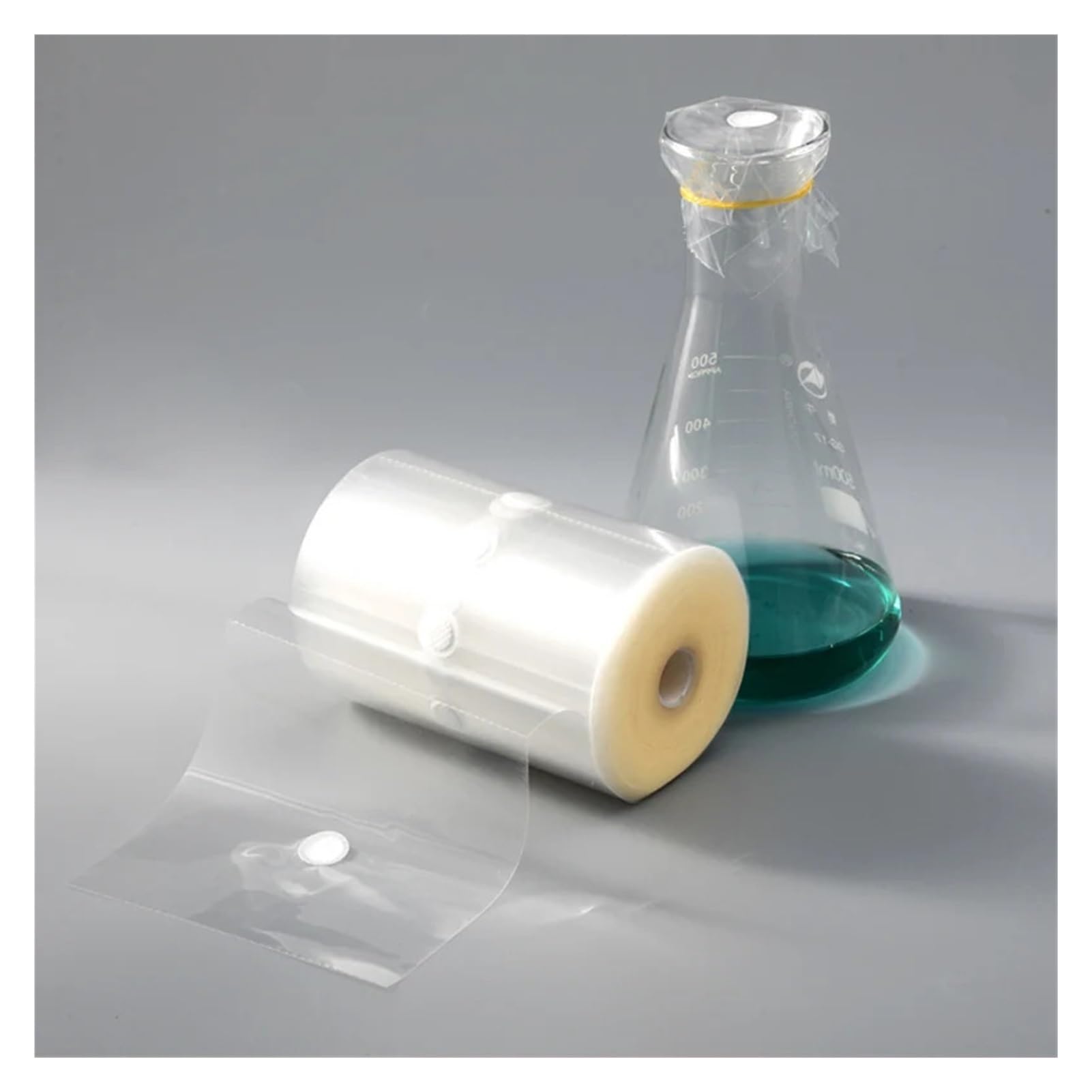 1 Rolle (500 Stück) 12/14/16 cm PP + PTFE 16 mm 30 mm Filtrationsfilm, dreieckig, Kulturbehälter, Dichtungsfiltermembran (14 x 14 cm Durchmesser 30 mm)