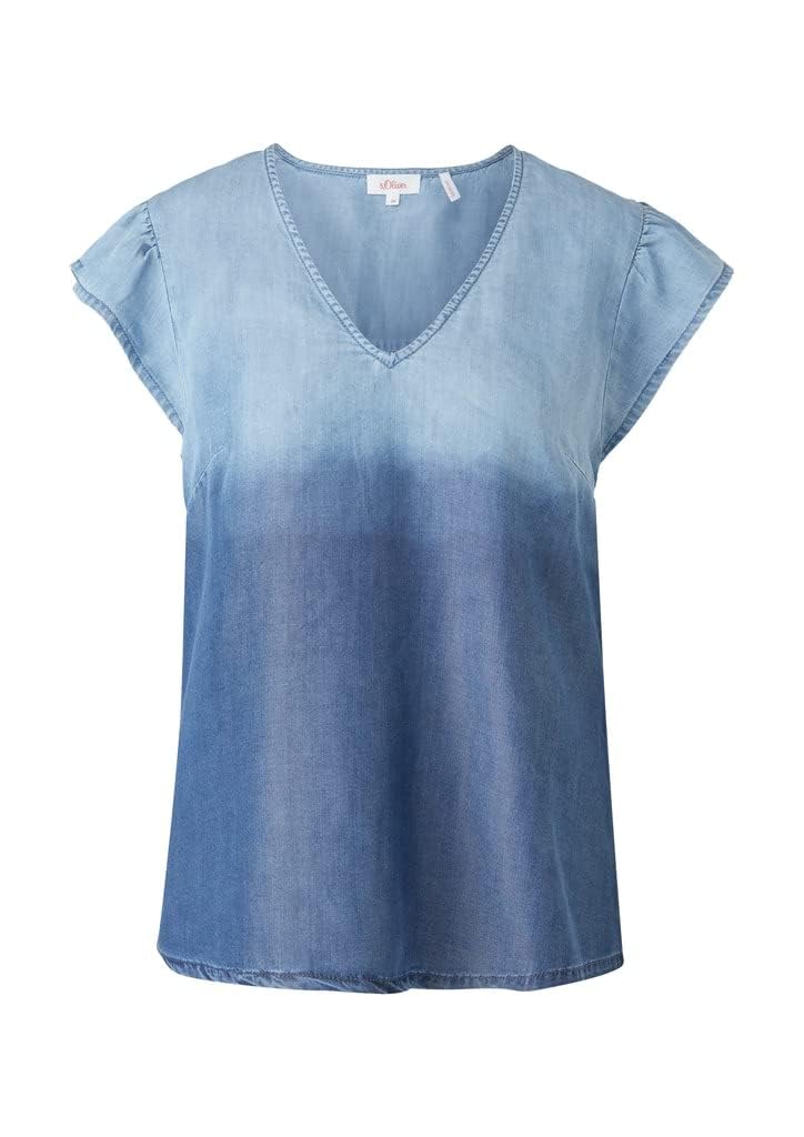 s.Oliver Women's T-Shirt, Blue, 6