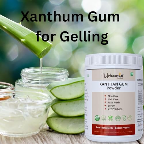 Image of Xanthan Gum Powder - 300 Grams For Soap Making, Shampoo, Cosmetics, Moisturizer, Lotion Making, Domestic Use & DIY Personal Care for Face, Hair, Skin & Body