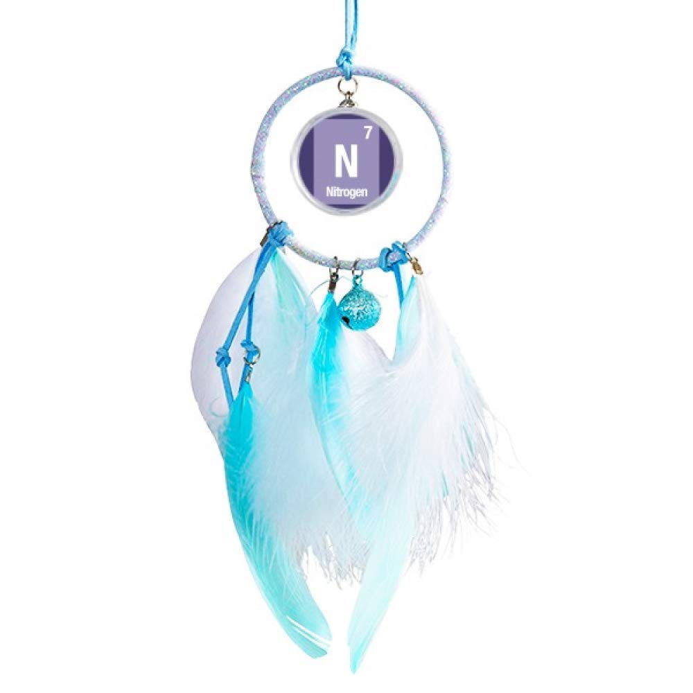 N Nitrogen Chemical Element Science Dream Catcher Wind Chime Car Hanging Pendant