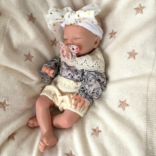 Muñeca Bebé Reborn de Silicona Realista 13 Pulgadas miniatura 4