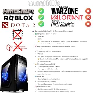 PC Gaming Fisso NUOVO pronto all'uso • Cpu intel core i7-6700 • 16GB RAM DDR4 • 512GB SSD • Scheda grafica dedicata GT 740 4GB • Windows 11 Pro • Office 365 • Ideale per Gaming BASE • Garanzia 2 anni