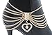 Trendy Fashion Jewelry TFJ Women Western Boot Gold Chains Metal Bling Bracelet Anklet Shoe Love Charm Heart