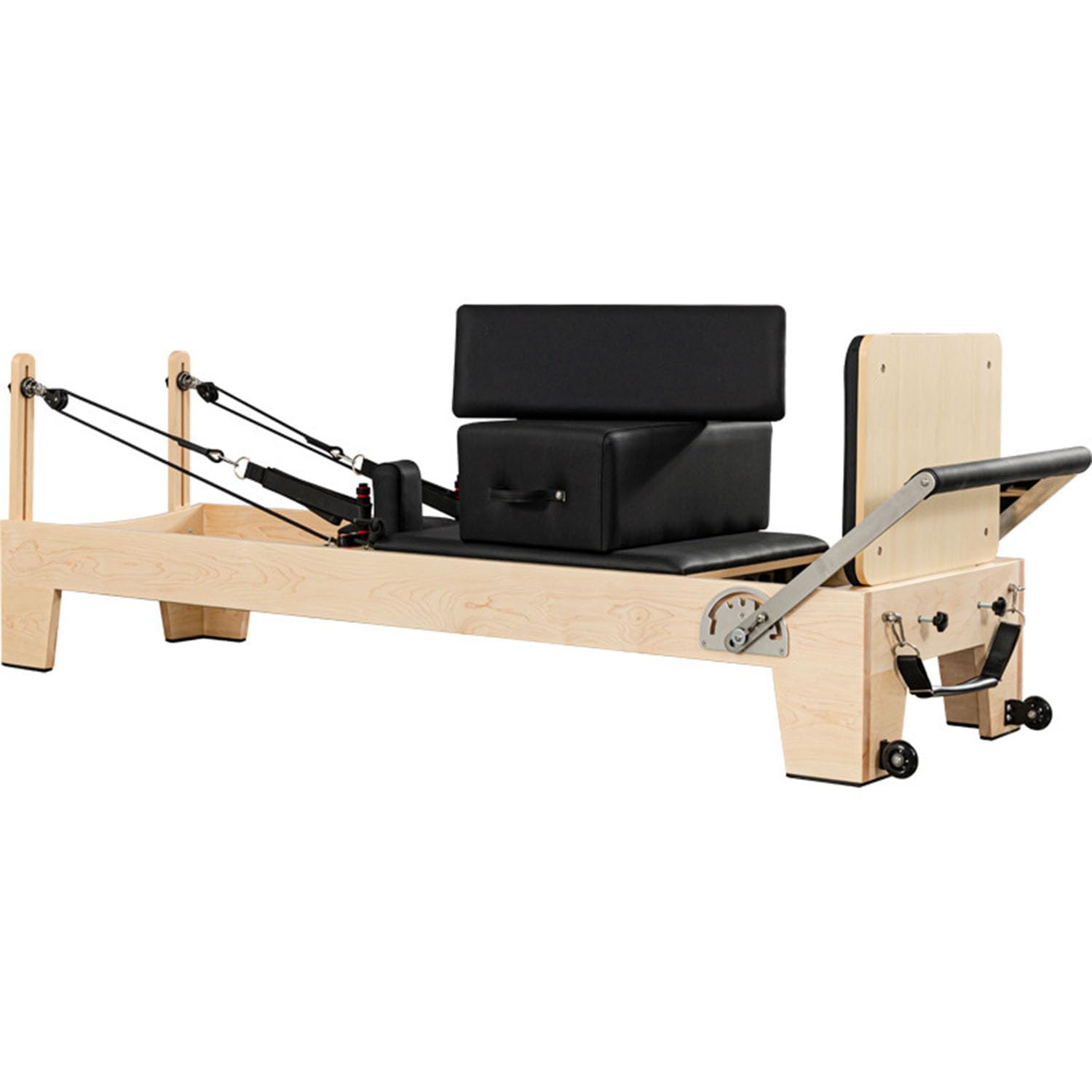 Pilates Reformer in legno per casa e studio, supporta fino a 350 kg, uso professionale