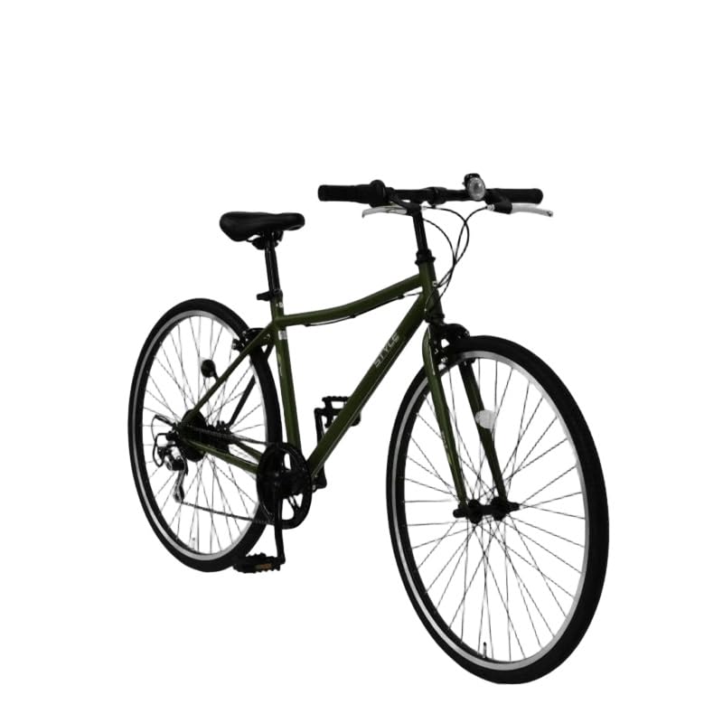 Amazon | STYLE KIX クロスバイク276 27型（マットカーキ）自転車 完成