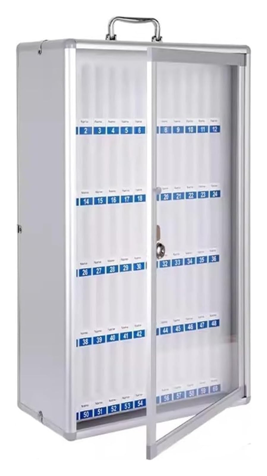 MMDXDLX Cell Phone Locker Box 12/24/36/48/60 Slots Wall Mount Mobile Phone Storage Box Organizer With Locks Suitable For Classrooms(60)