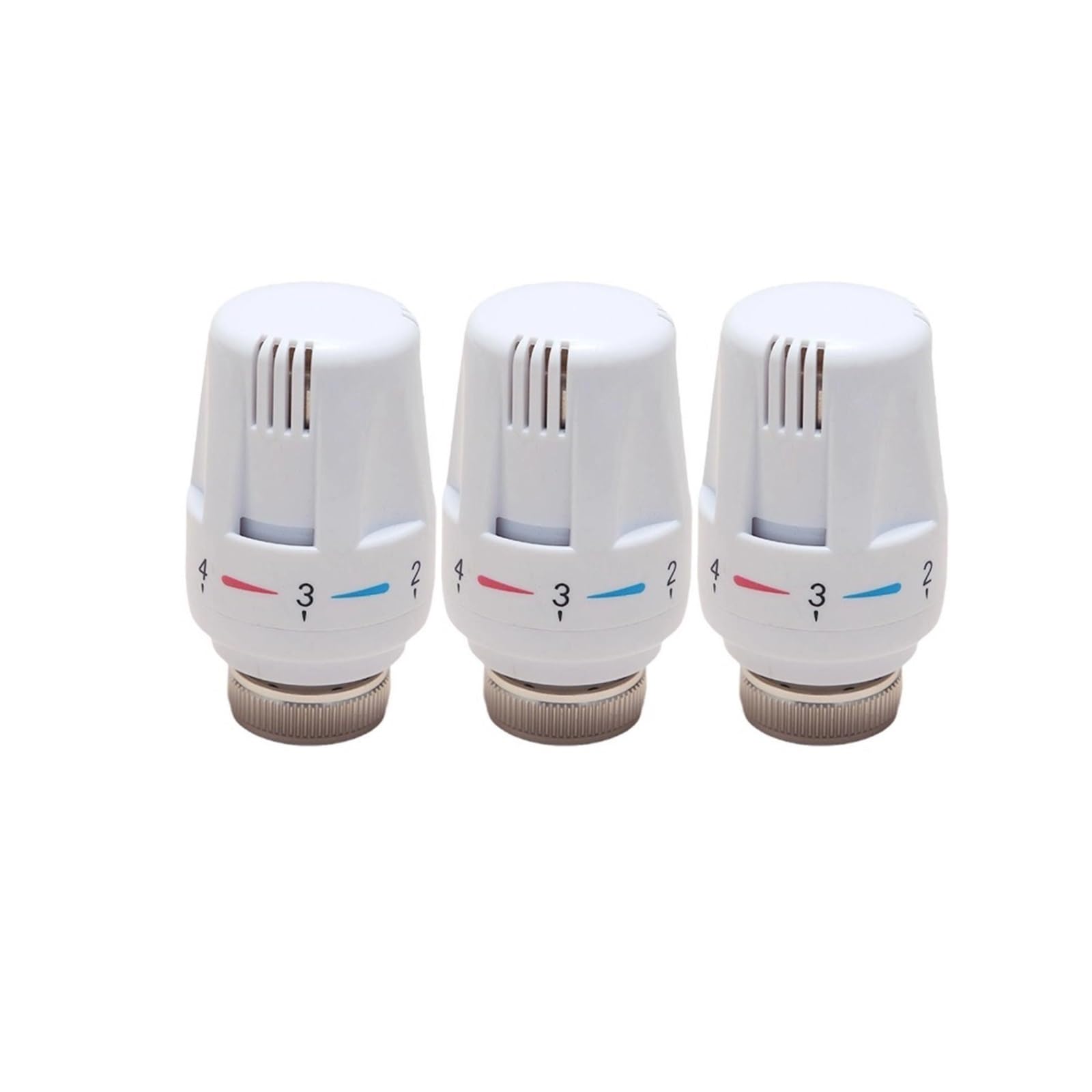 Radiator Thermostatic Control Valve Adjustable Floor Heating Temperature Control Thermostat Valve Thermostatic Radiator Valve(3pcs)
