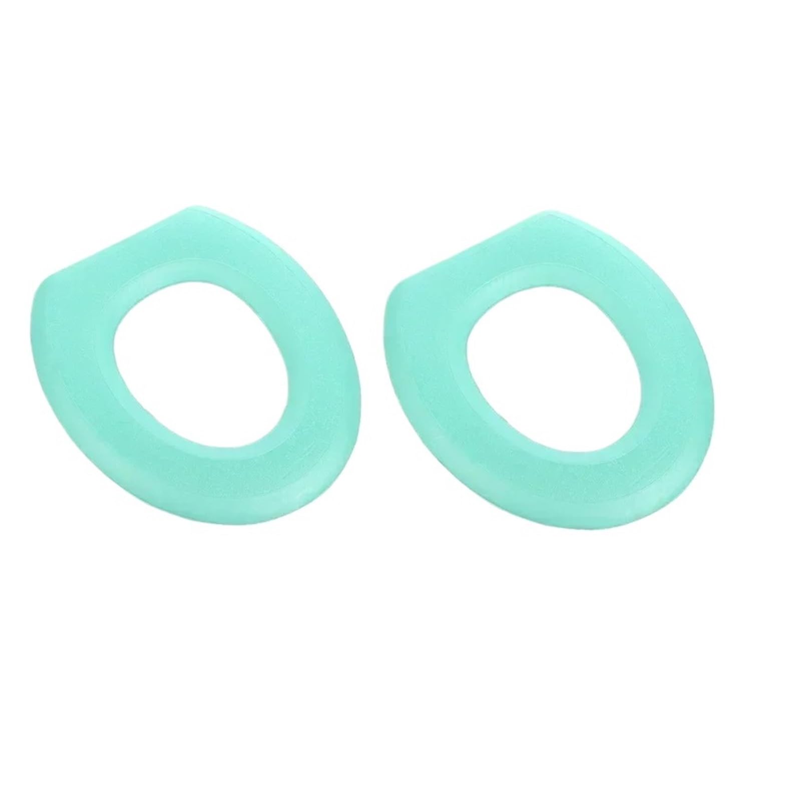 MZSKLW Padded Toilet Seat O-Shape Toilet Seat Cover Keep Warm Pumpkin Pattern Closestool Mat(Green-2Pcs)