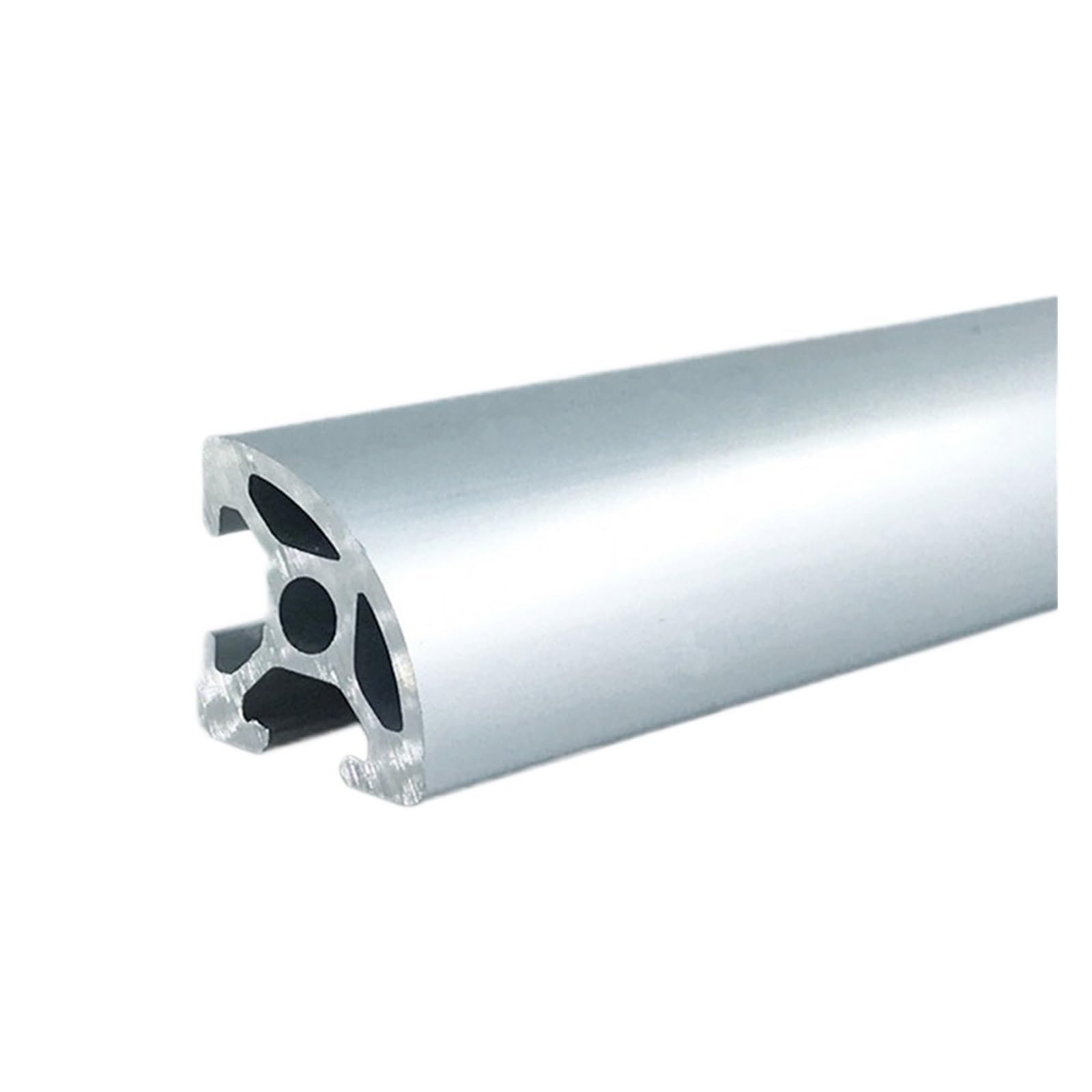 Profilé Aluminium 2020R-6 EU courbe 700mm pour guidage linéaire de précision