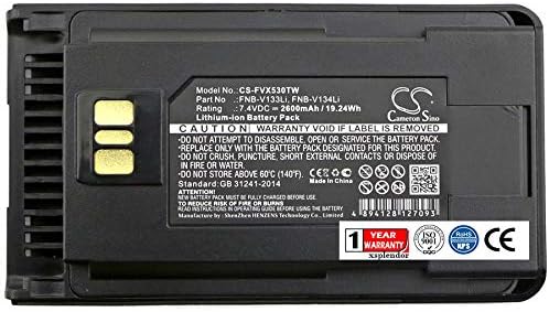 XPS Replacement battery compatible with VERTEX EVX-231 EVX-261 EVX-530 EVX-531 EVX-534 EVX-539 VX-260 VX-261 VX-451 VX-454 VX-456 VX-459 PN AAJ67X001 AAJ68X001 FNB-V133Li FNB-V134Li FNB-V138Li